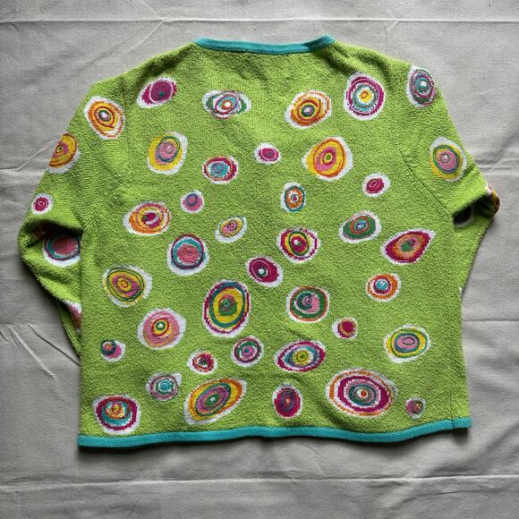 Design Options by Philip and Jane Gordon Y2K Swirley Easter Sweater Womens Large - Picture 2 of 6